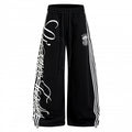Unisex Retro Letter Print Sweatpants