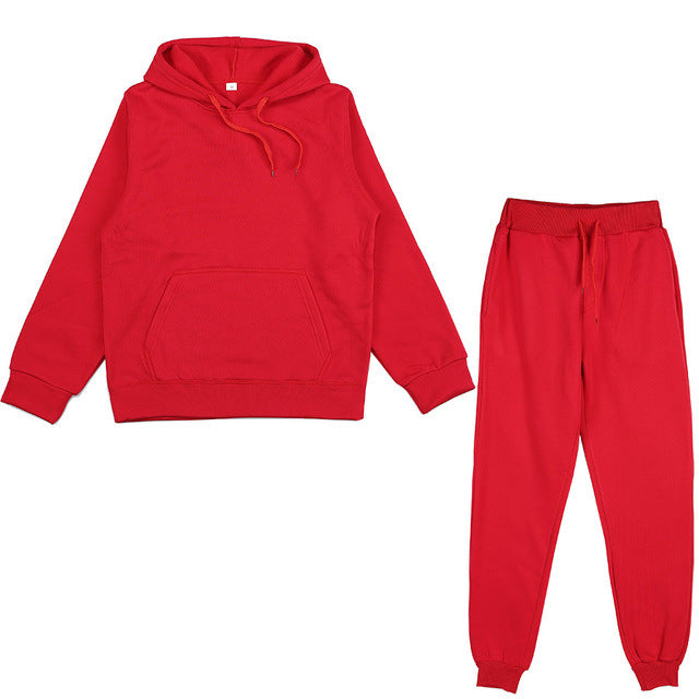 Men’s Oversized Tracksuit Set – Hooded Sweatshirt and Jogger Pants