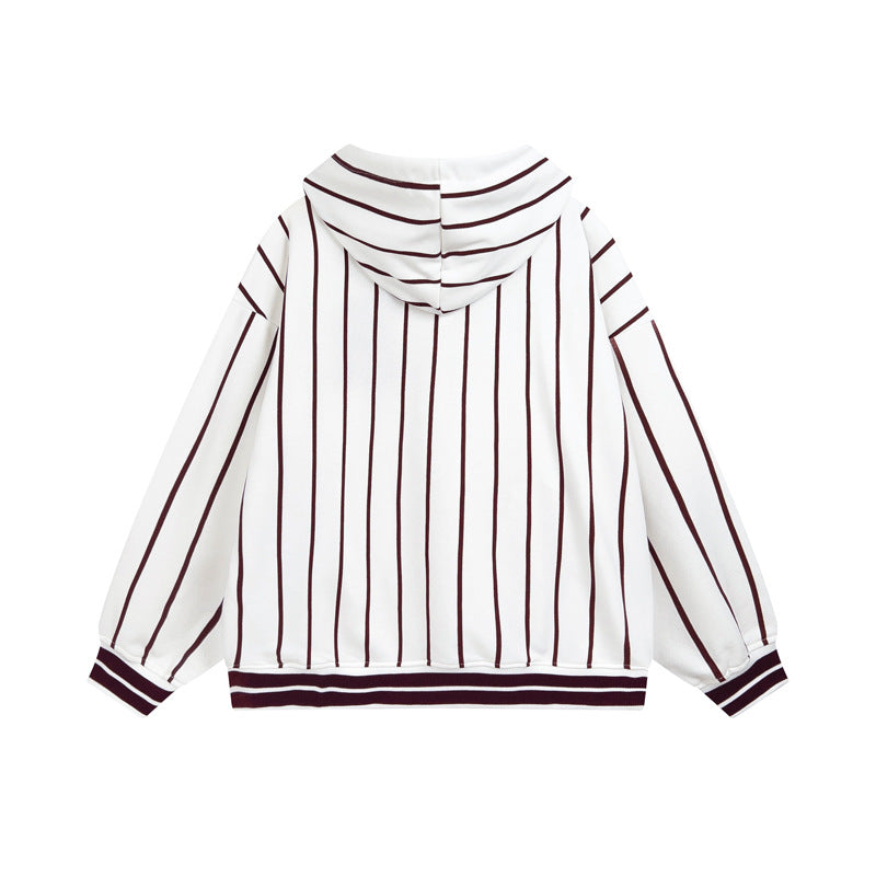 Hooded Striped Streetwear Jacket