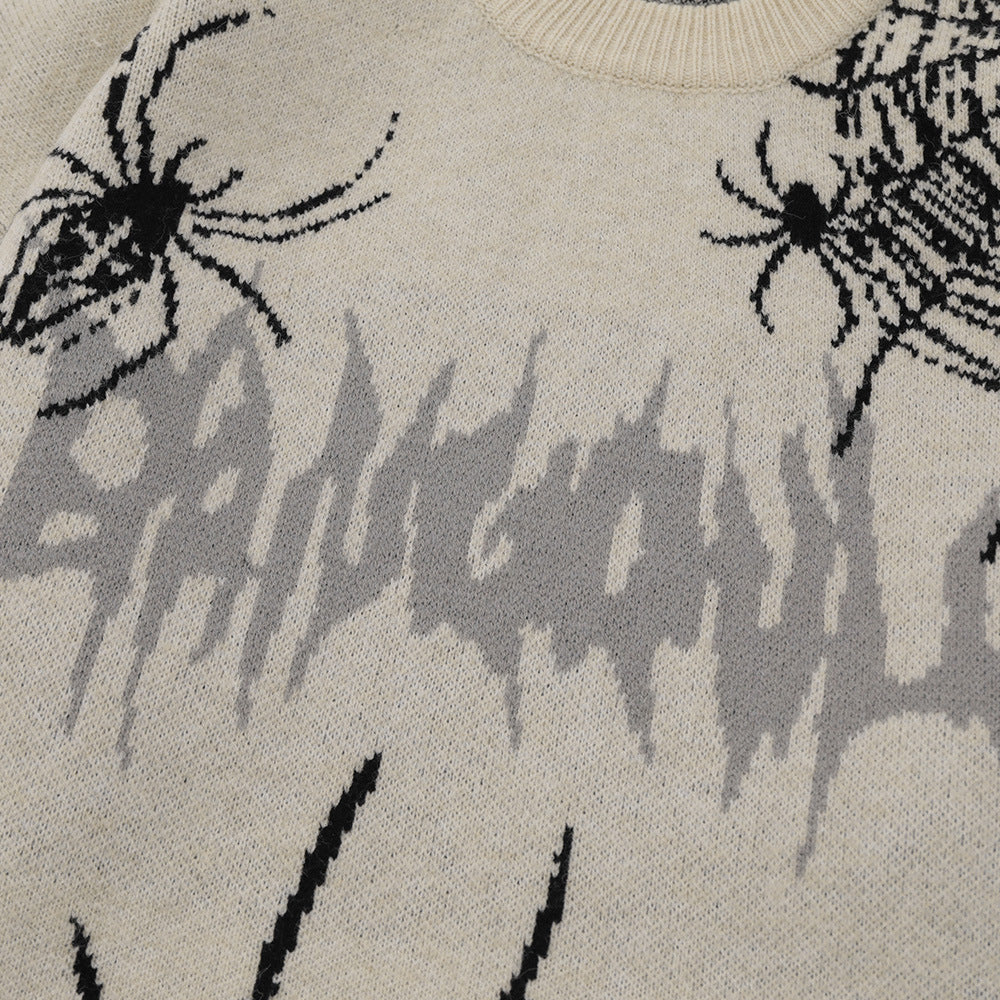 Spider Web Brocade Men's Sweater