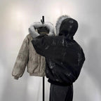 Men's Y2K Fur Collar Hooded Puffer Jacket