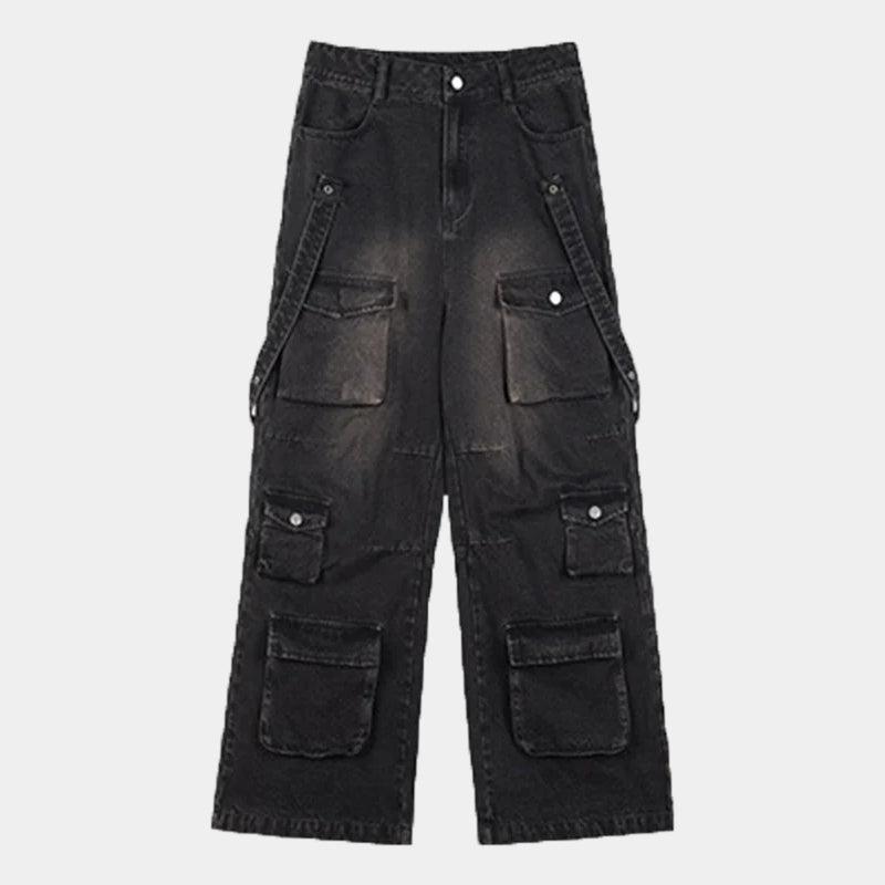 Spierany jeans | Spodnie typu cargo