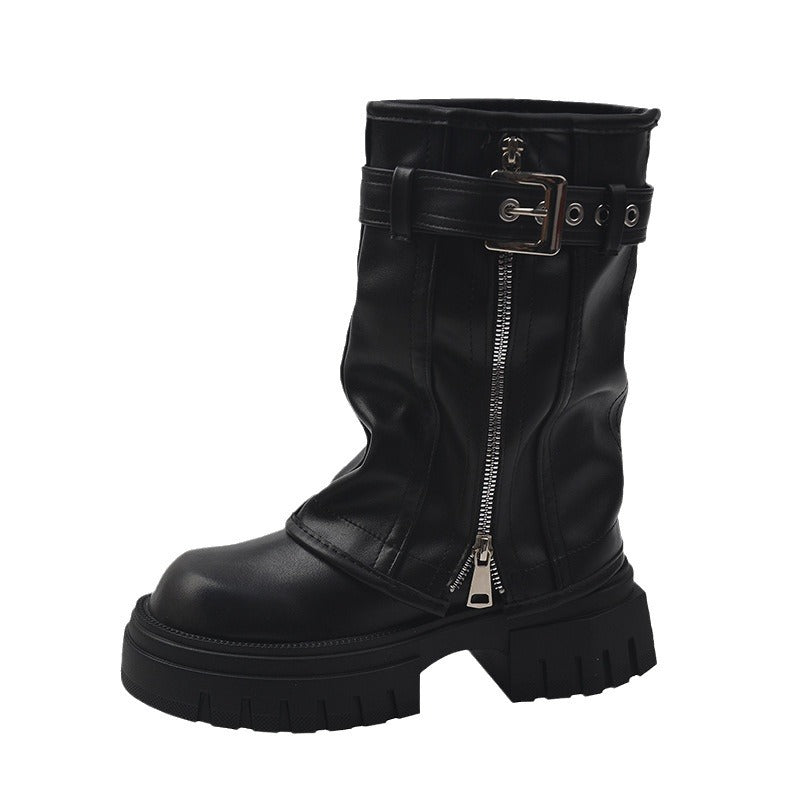 Women's mid-calf platform boots