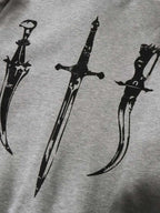 Graphic Print Hooded Jacket for Men