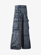Embroidered Hip-Hop Street Style Jeans