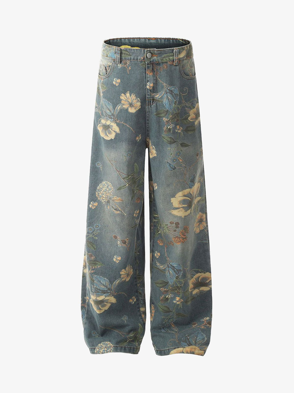 Vaqueros carpenter con estampado floral