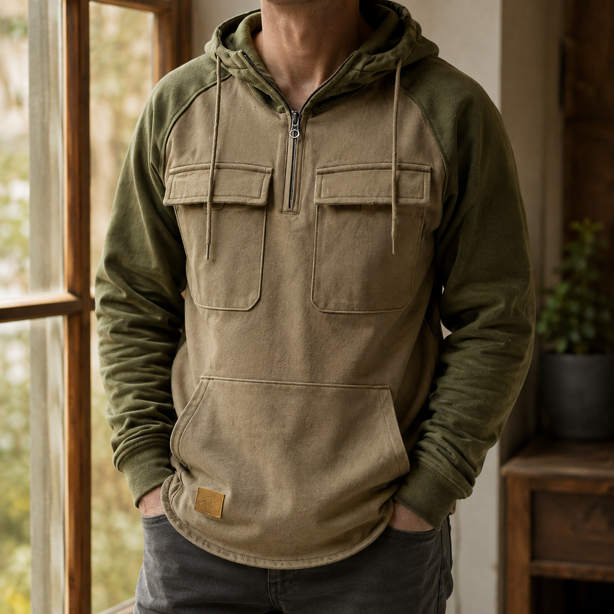Men's Utility Half-Zip Hoodie
