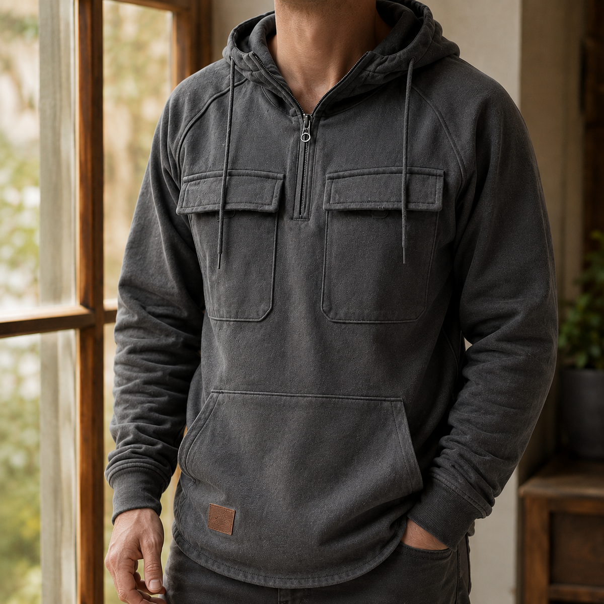 Men's Utility Half-Zip Hoodie