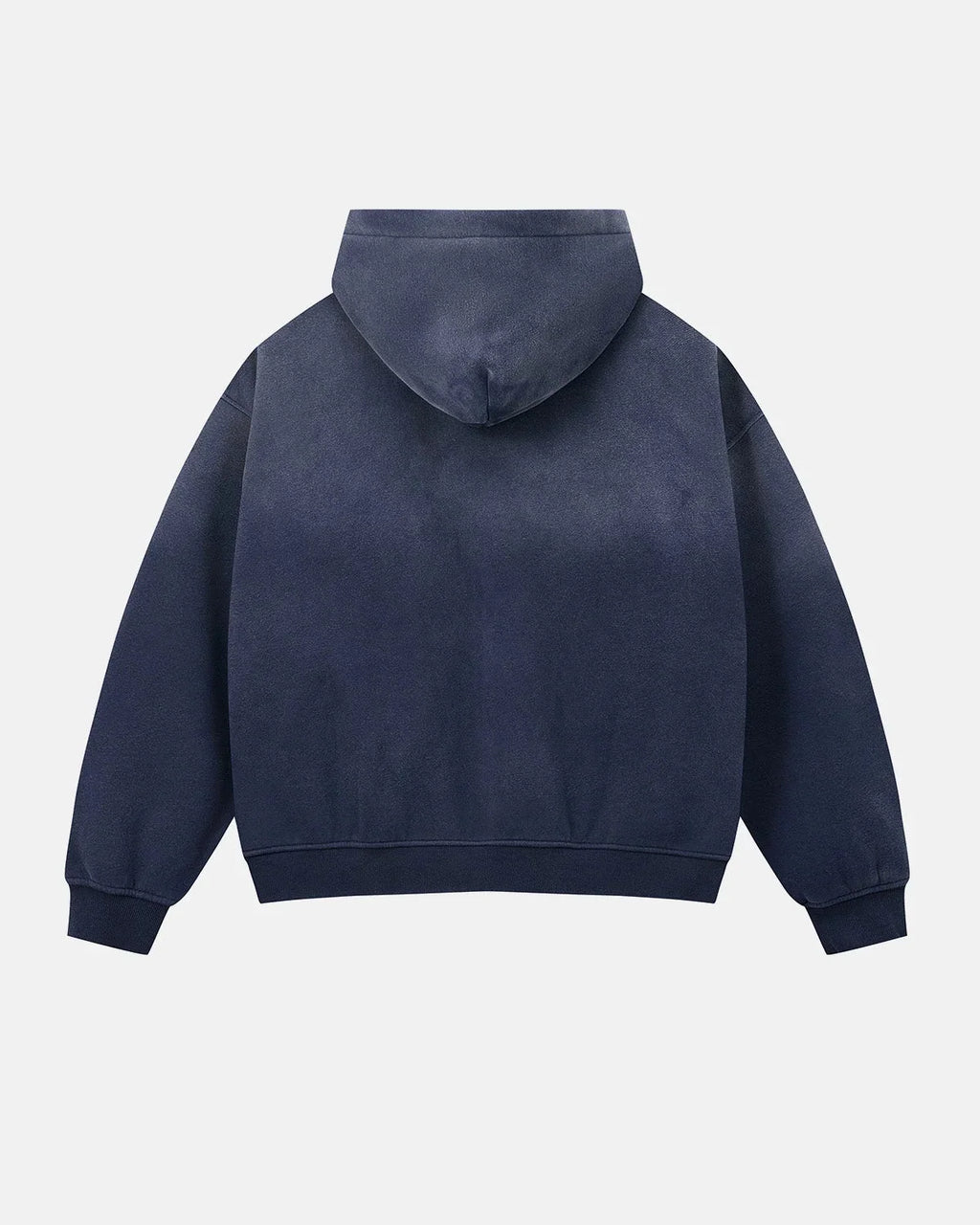 Monkey Washed Fleece Boxy Zip-Up Hoodie